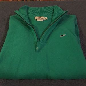 Vineyard Vines long sleeve cotton zip pullover